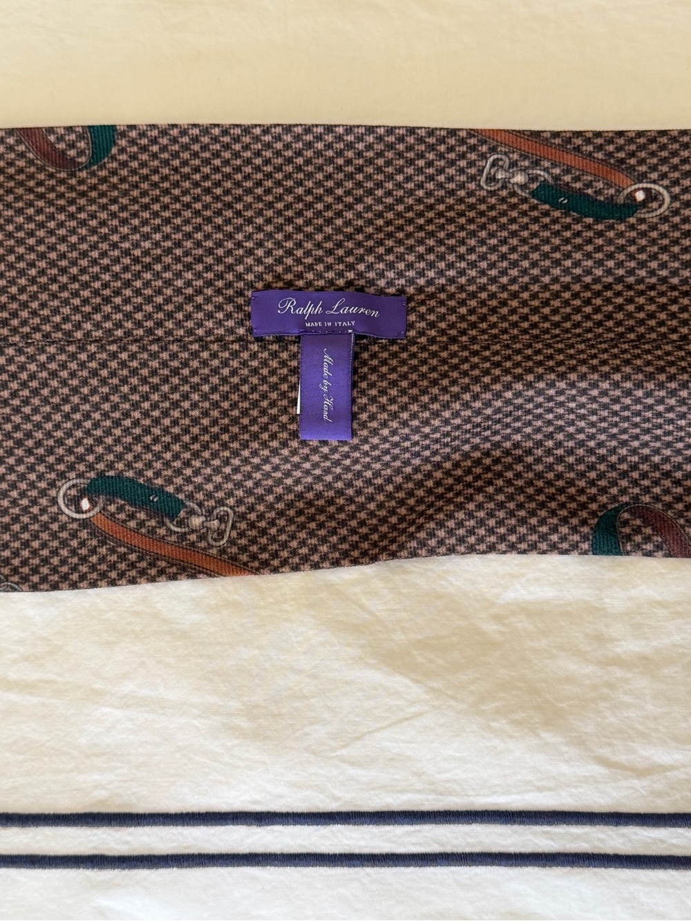 RALPH LAUREN COLLECTION EQUESTRIAN CASHMERE SILK NECKERCHIEF - Picture 12 of 15